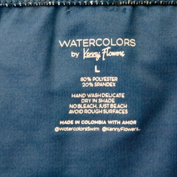 NEW! Kenny Flowers The Todos Santos Mini String Bikini Bottom Blue SZ S - Picture 13 of 15